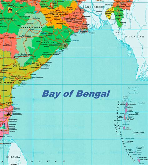 Benefits of using MAP Bay Of Bengal On Map